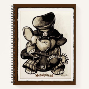 Metalphant Metal Wilbur Spiral Notebook Notizbuch