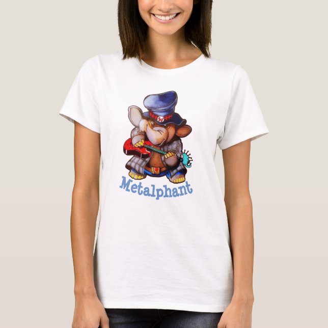 Metalphant mit dem grundlegenden T - Shirt der (Vorderseite)