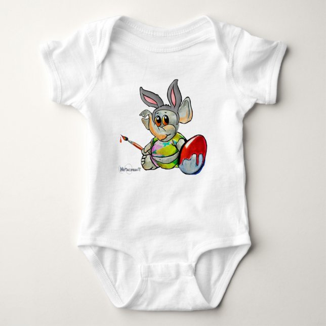 Metalphant Oaster Bunny Baby Bodysuit Strampler (Vorderseite)