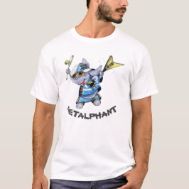 Metalphant trägt erwachsenen T - Shirt zur Schau
