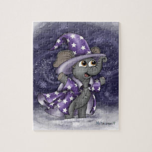 Metalphant Wilbur im Winterpuzzle
