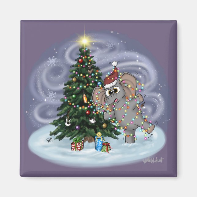 Metalphant Wilbur in Lights Magnet (Vorne)