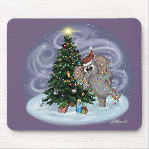 Metalphant Wilbur in Lights Mouse Pad Mousepad
