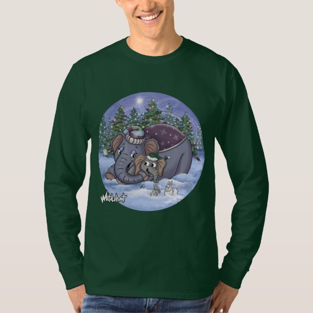 Metalphant Wilbur & Mom Adult Long Sleeve  T-Shirt (Vorderseite)