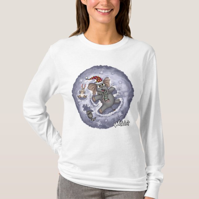 Metalphant Wilbur Schneegel - Langschläfer T-Shirt (Vorderseite)