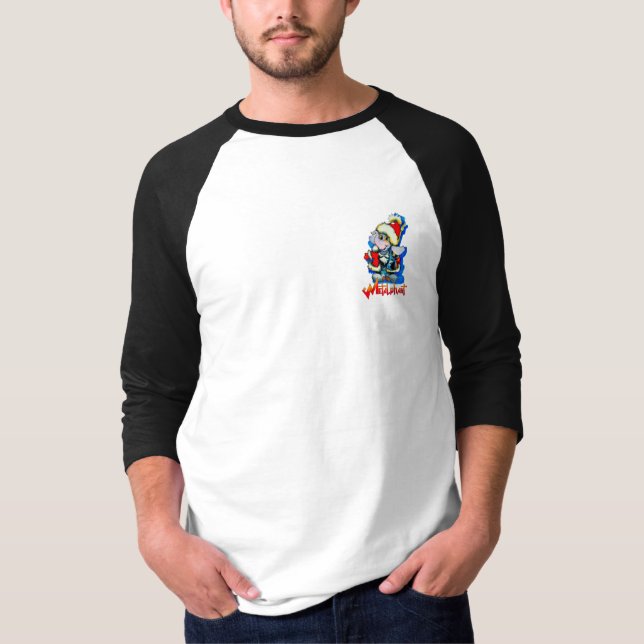 Metalphant Winterurlaub Erwachsene 3/4 Seehecht Ra T-Shirt (Vorderseite)