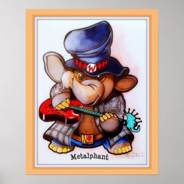 Metalphanumérique avec Poster de Guitare - différe (Devant)