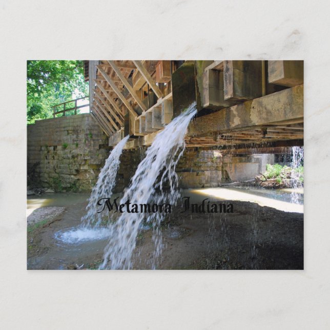 Metamora Indiana Postkarte (Vorderseite)