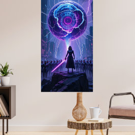 Metamorfosis SciFi Poster - Futuristischer Krieger