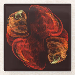 Metamorphose Abstrakt Art Glasuntersetzer