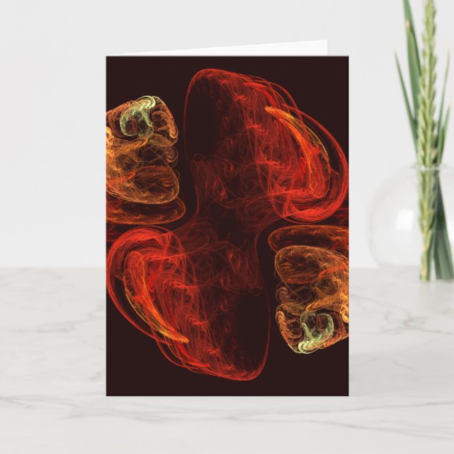 Metamorphose Abstrakt Art Grußkarte Karte (Vorderseite)