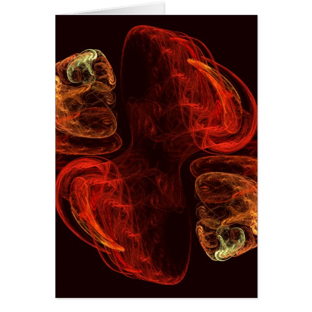 Metamorphose Abstrakt Art Note Card (Vorne)
