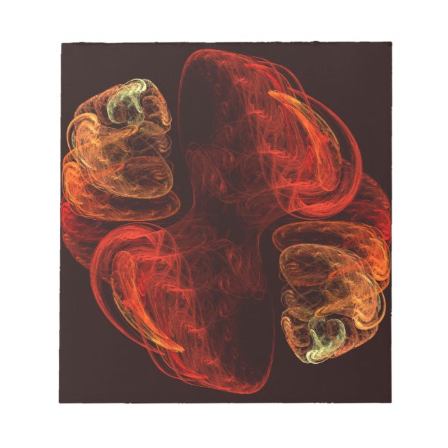 Metamorphose Abstrakt Art Notepad Notizblock (Vorderseite)