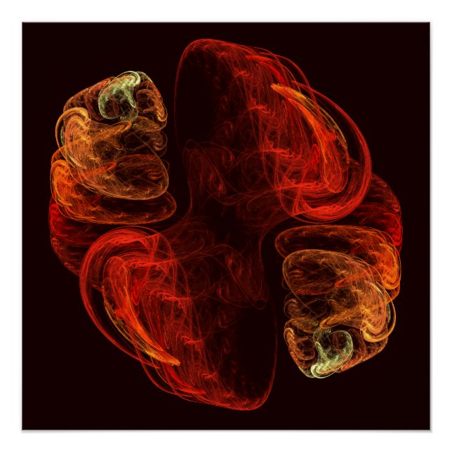 Metamorphose Abstrakt Art Poster (Vorderseite)