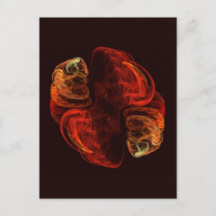 Metamorphose Abstrakt Art Postkarte