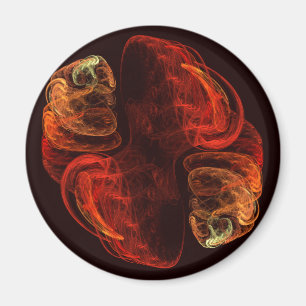Metamorphose Abstrakt Art Round Magnet