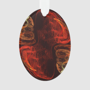 Métamorphose Art Abstrait Oval acrylique