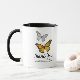 Metamorphose der Liebe - A Danke aus dem Herzen Tasse
