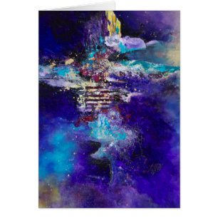 Métamorphose peignant l'oeuvre d'art abstrait sur