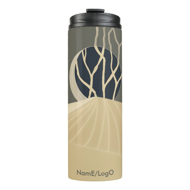 metaphor_20_a mondlimitierte Hügel_1 Thermosbecher (Vorderseite)