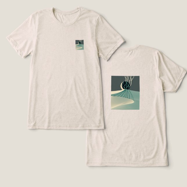 metaphor_21_a mondlit hill_2 T - Shirt (Design Vorderseite & Rückseite)