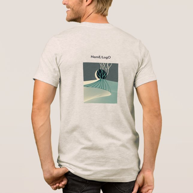 metaphor_21_a mondlit hill_2 T - Shirt (Rückseite)