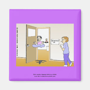 Metaphysik-Labor Klassischer Cartoon-Kühlschrankma Magnet