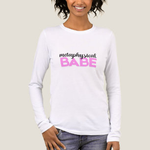 metaphysische Babe fette rosa Schrift-Typografie Tri-Blend Shirt