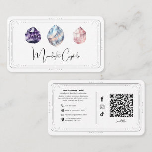 Metaphysische Kristalle Quarz Social Media QR Visitenkarte