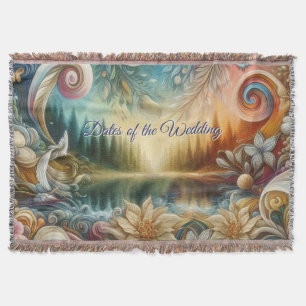 Metaphysische zeitlose spirituelle Fantasy Themes Decke