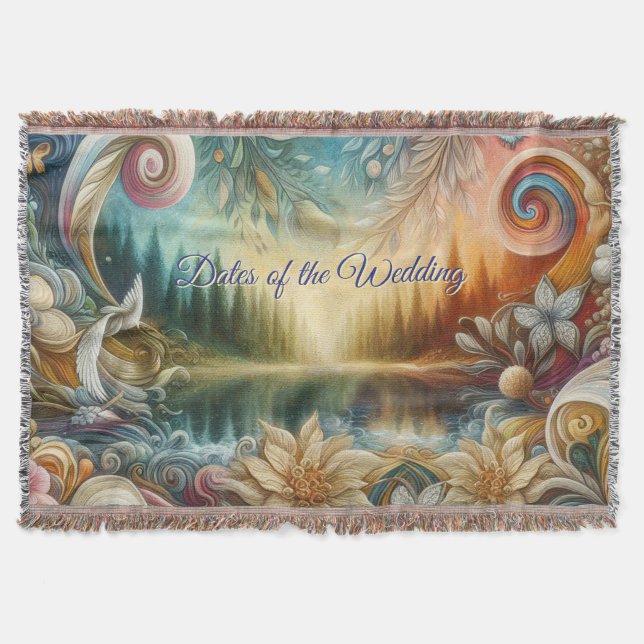 Metaphysische zeitlose spirituelle Fantasy Themes Decke (Vorderseite)
