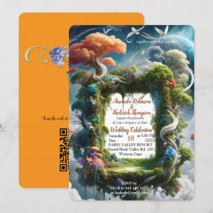 Metaphysische zeitlose spirituelle Fantasy Themes Einladung