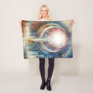 Metaphysische zeitlose spirituelle Fantasy Themes Fleecedecke