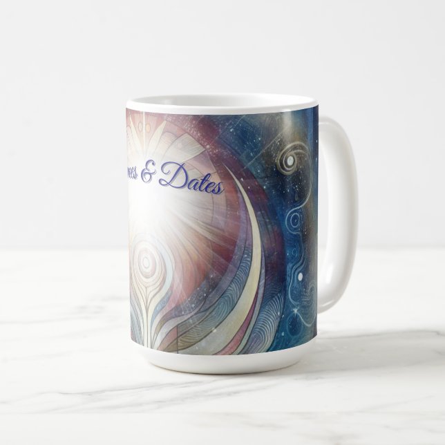 Metaphysische zeitlose spirituelle Fantasy Themes Kaffeetasse (VorderseiteRechts)
