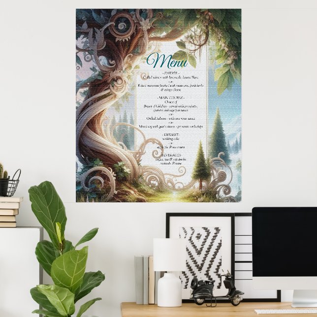Metaphysische zeitlose spirituelle Fantasy Themes Poster (Heimbüro)