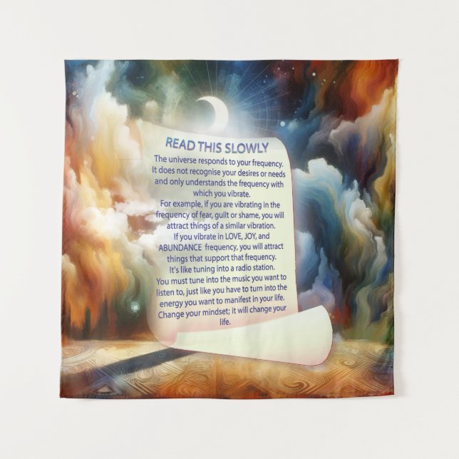 Metaphysische zeitlose spirituelle Fantasy Themes Wandteppich (Vorderseite)