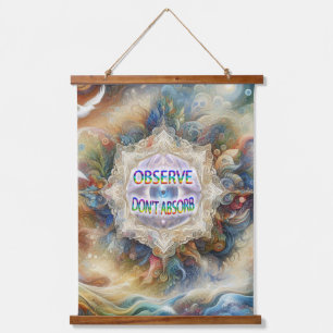 Metaphysische zeitlose spirituelle Fantasy Themes Wandteppich Mit Holzrahmen