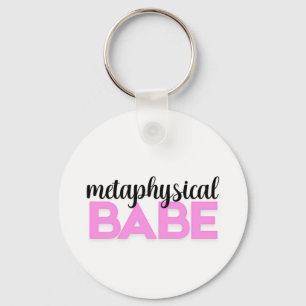 metaphysisches Mädchen, fette rosa Schrift-Typogra Schlüsselanhänger