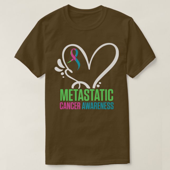 Metastasierte Brustkrebserkrankung Zukunft US Warr T-Shirt (Design vorne)