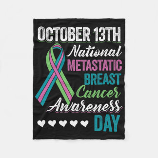 Metastatic Breast Cancer Awareness Day 13. Oktober Fleecedecke