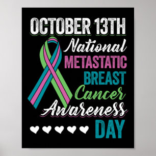 Metastatic Breast Cancer Awareness Day 13. Oktober Poster