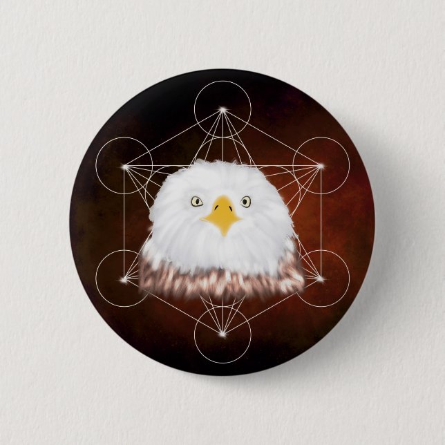 Metatron-Adler Button (Vorderseite)