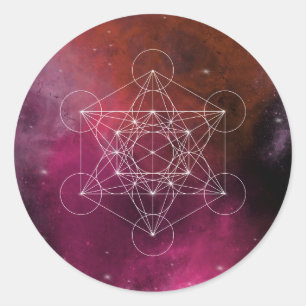 Metatron arcangel zen runder aufkleber