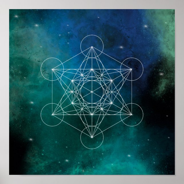 Metatron, Chakra, Zen, geometrisch heilig, Engel,  Poster (Vorne)