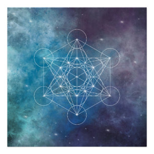 Metatron, Chakra, Zen, heilige Geometrie, Engel Fotodruck