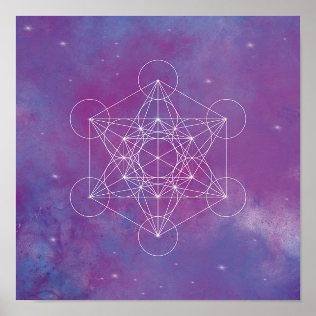 Metatron, chakra,zen,sacred geometric, angel, poster (Vorne)