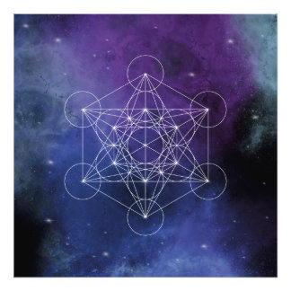 Metatron, Chakra, Zen, sakrale geometrische, geome Fotodruck