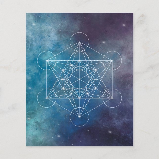 Metatron, Chakra, Zen, sakraler geometrischer, Eng Flyer (Vorne)