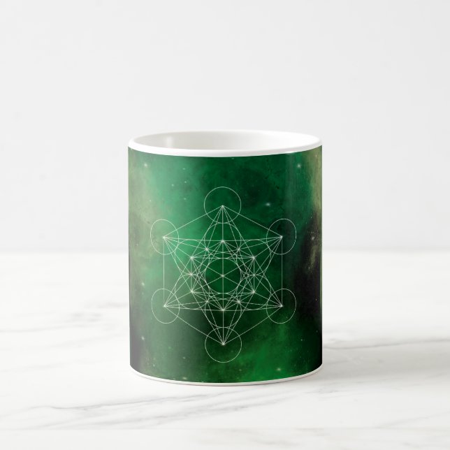 Metatron, Chakra, Zen, sakraler geometrischer, Eng Kaffeetasse (Mittel)