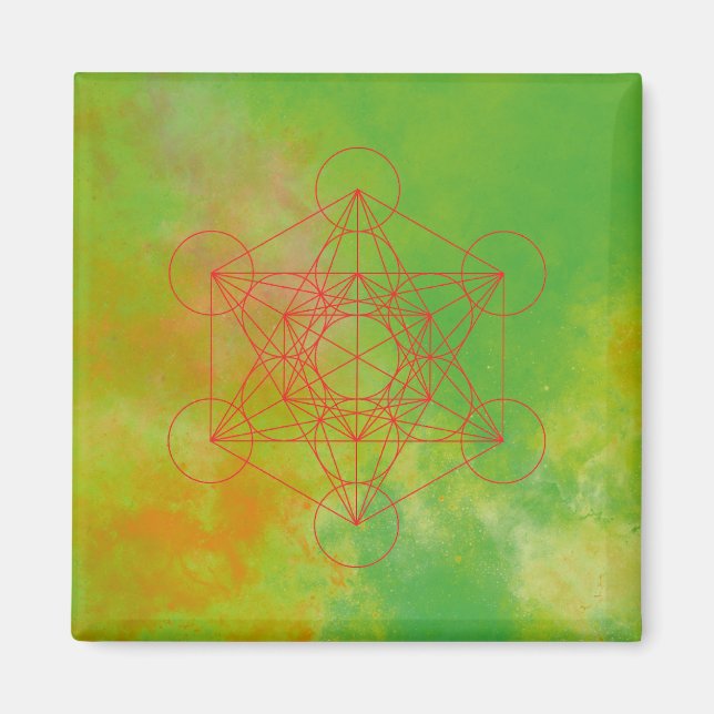 Metatron, Chakra, Zen, sakraler geometrischer, Eng Magnet (Vorne)